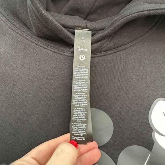 Lululemon Disney Mickey Mouse Steady State Pullover Hoodie LM3ETXS Mens XL NEW - Picture 2 of 8